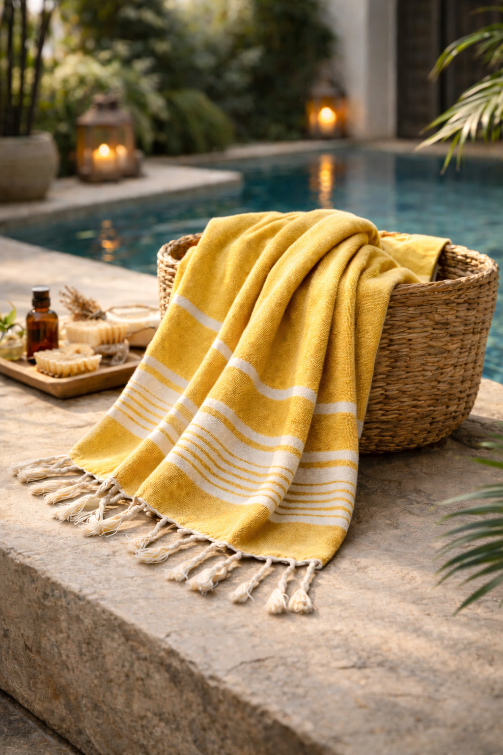 Hamam Towel Yellow 150 x 100 cm