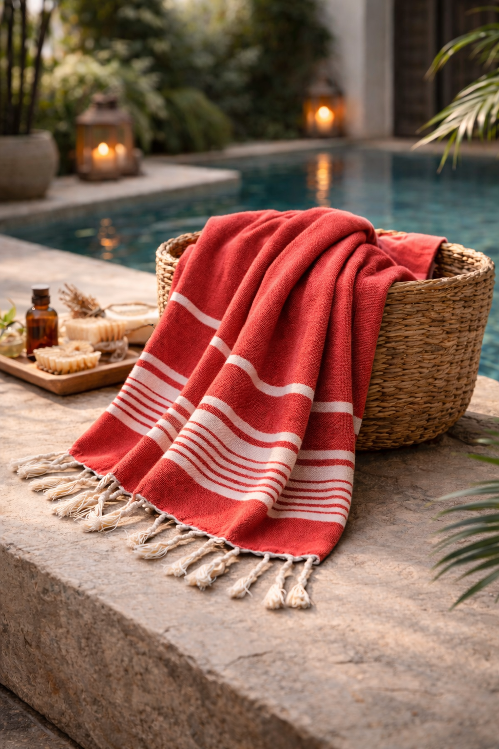 Hamam Towel Red 150 x 100 cm