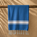 Ipanema Beach Towel – Turquoise & White