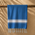 Ipanema Beach Towel – Turquoise & White