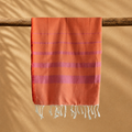 Mykonos Beach Towel – Orange & Fuchsia