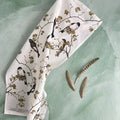 Garden Birds Redstart Organic Cotton Tea Towel