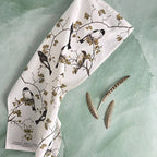 Garden Birds Redstart Organic Cotton Tea Towel