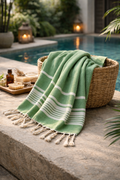Hamam Towel Green 150 x 100 cm
