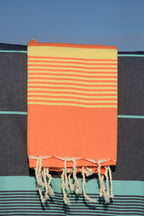 Miami Hammam Håndklæde – Orange & Gul